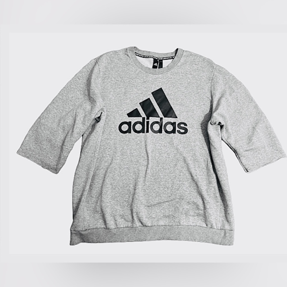 Adidas Women’s Athletic Casual Heather Gray Sweatshirt‎